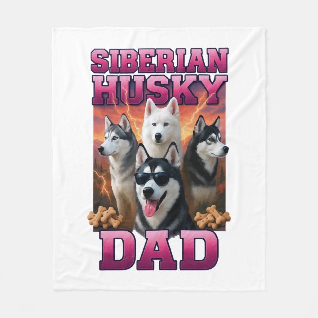 Couverture Polaire Sibérien Husky (Devant)