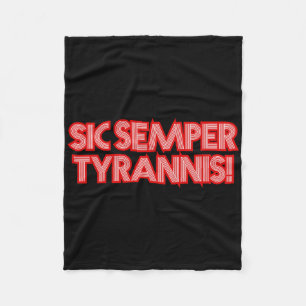 Couverture Polaire Sic Semper Tyrannis Ainsi Toujours Aux Tyrans Trum