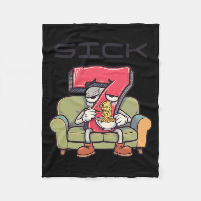 Couverture Polaire Sick Seven 67 Mème Six Sept  (Devant)
