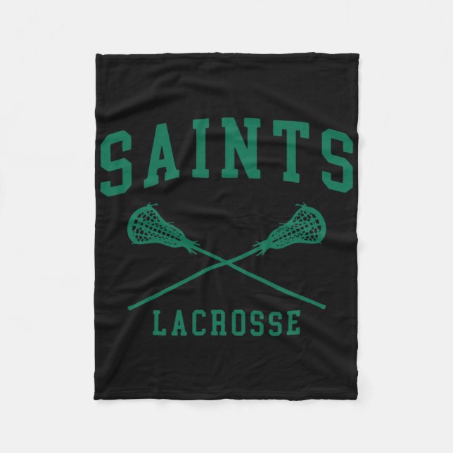 Couverture Polaire Siena College Saints Lacrosse Throwback Retro Cros (Devant)