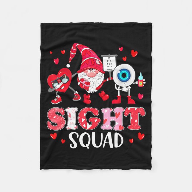 Couverture Polaire Sight Squad Optician Optometrist Dabbing Heart Val (Devant)