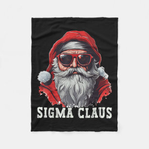 Couverture Polaire Sigma Claus Père Noël drôle de Noël Rizz Meme Xmas
