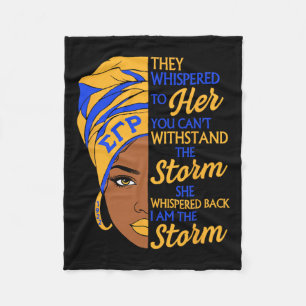Couverture Polaire Sigma Gamma Rho Sororité Noire Histoire Mois Femme