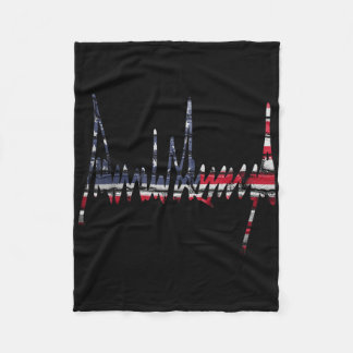 Couverture Polaire Signature 2024 Président Patriotic American Flag U