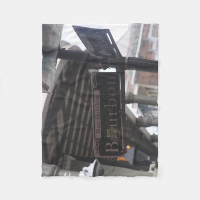 Couverture Polaire SIGNE DE RUE Bourbon Blanche polaire (Devant)
