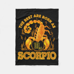Couverture Polaire Signe du zodiaque Scorpion octobre novembre Fille