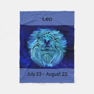 Couverture Polaire Signe zodiaque Leo