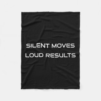 Couverture Polaire Silent Moves Loud Results - Motivation - 