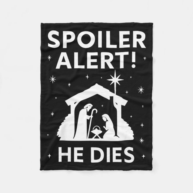 Couverture Polaire Siler Christmas Nativity Scene Funny Christian Slo (Devant)