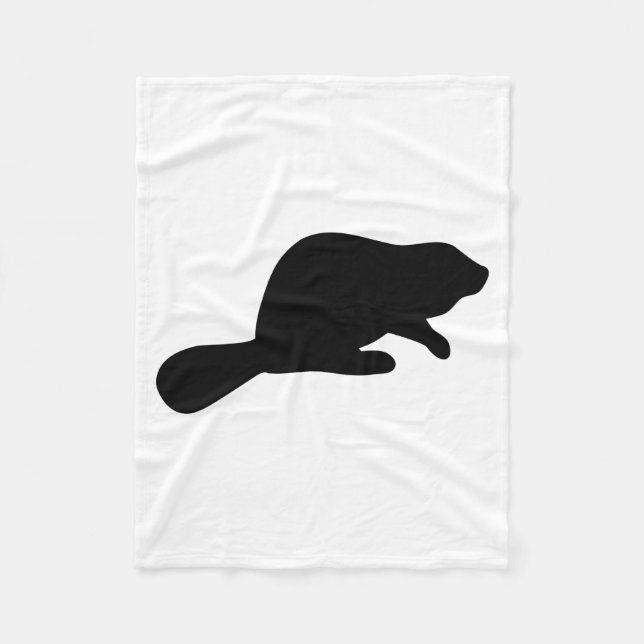 Couverture Polaire Silhouette beaver (Devant)