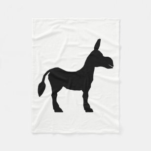 Couverture Polaire Silhouette d'âne
