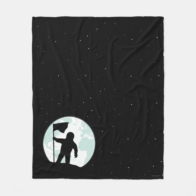 Couverture Polaire Silhouette d'astronaute (Devant)
