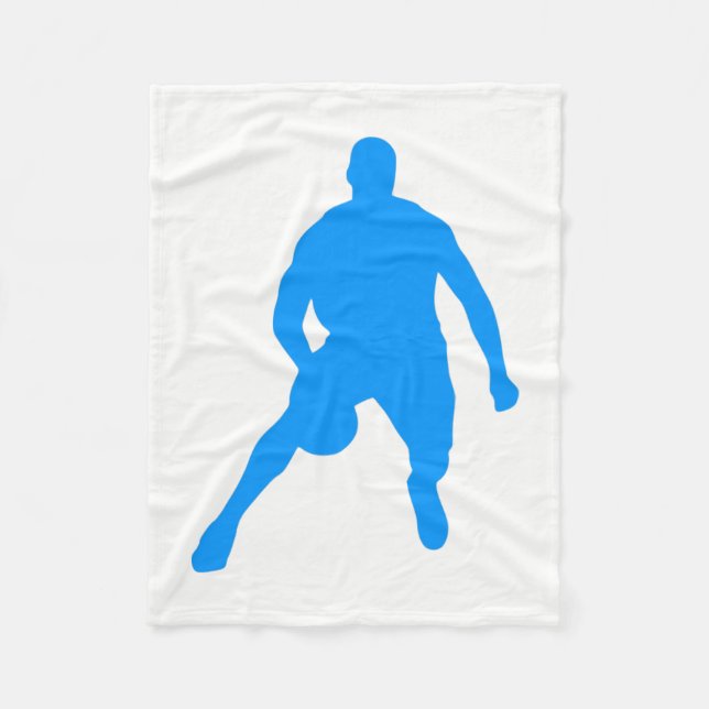 Couverture Polaire Silhouette de basket (Devant)