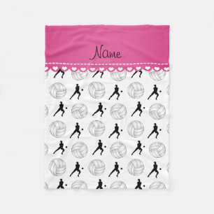 Couverture Polaire Silhouettes blanches nommées personnalisées de