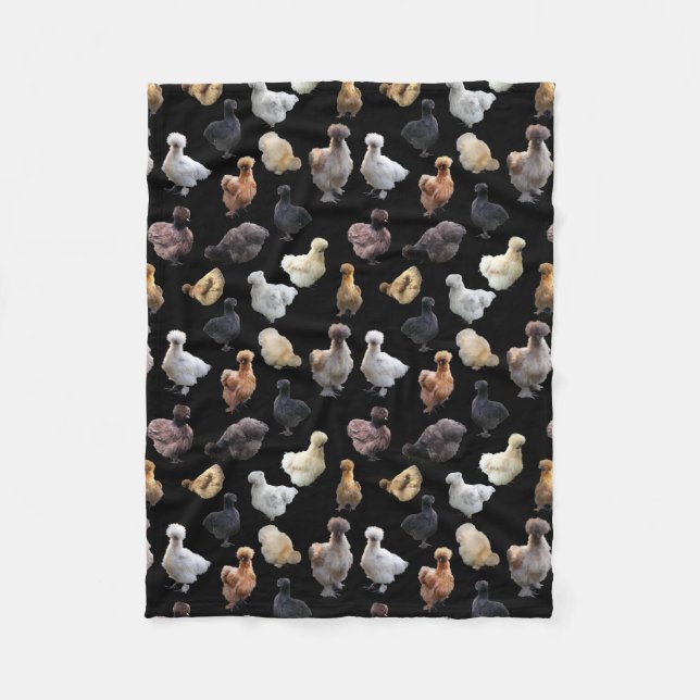 Couverture Polaire Silkie Bantam Chickens (Devant)