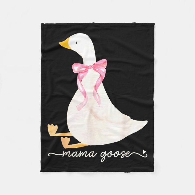 Couverture Polaire Silly Mama Goose Daddy Goose Matching Goose Family (Devant)