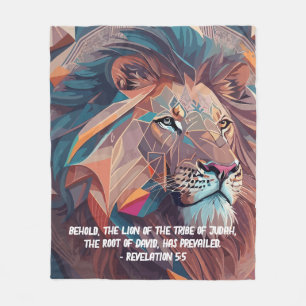 Couverture Polaire Simple Bible Verse Le Lion De Juda