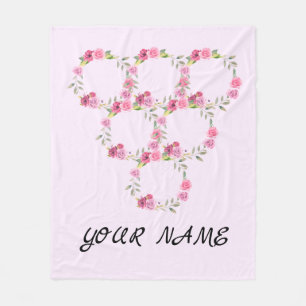 Couverture Polaire Simple élégante coutume ajouter votre nom courroie