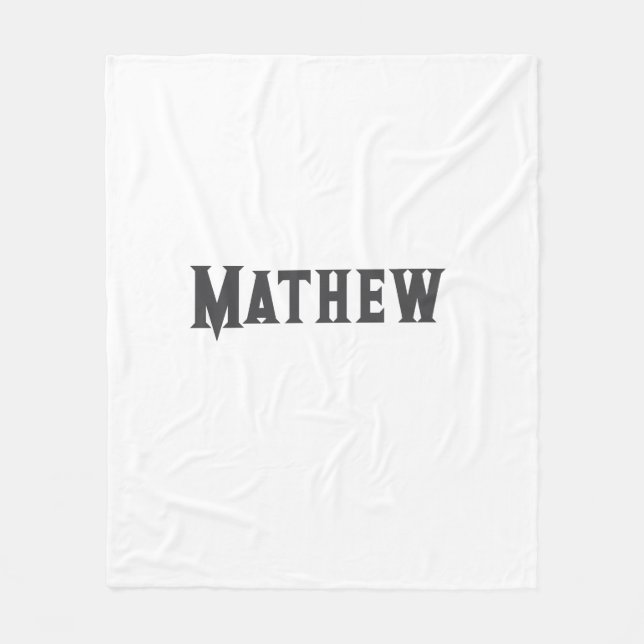 Couverture Polaire simple lettre initiale monogramme ajouter votre no (Devant)