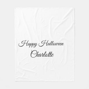 Couverture Polaire SIMPLE MINIMAL.CUTIE AJOUTER LE NOM BÉBÉ heureux H