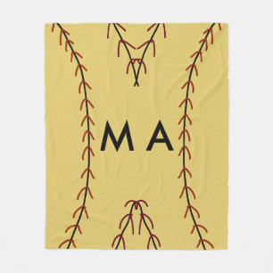 Couverture Polaire Simple monogramme ajouter votre nom lettre man min