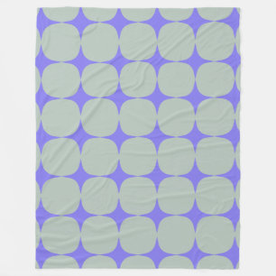 Couverture Polaire Simple Motif bleu violet moderne du milieu du sièc