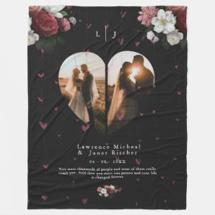 Couverture Polaire Simple personnalisation forme cardiaque 2 Collage 