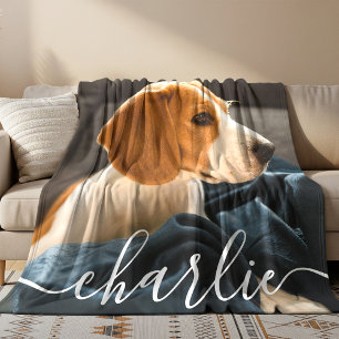 Couverture Polaire Simple Plaid Chic Fleece Blanket pour Photo de Chi