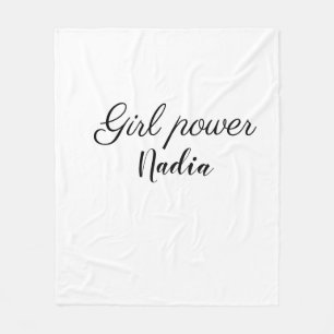 Couverture Polaire simple pouvoir minimal des filles ajouter le nom t