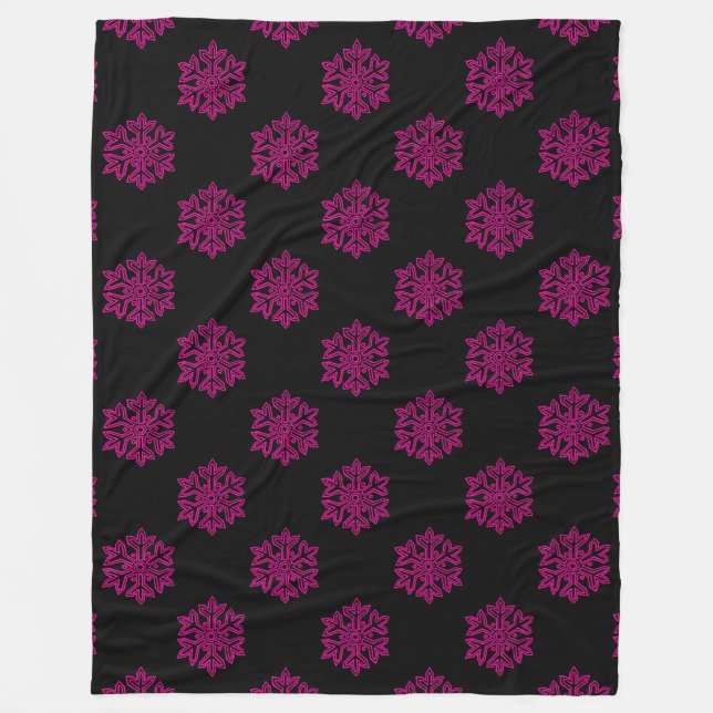 Couverture Polaire Simply Christmas Collection - Flocon de neige (Devant)