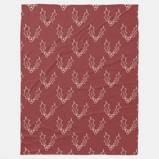 Couverture Polaire Simply Christmas Collection - Holly (Devant)