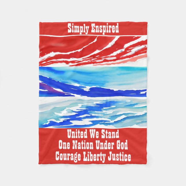 Couverture Polaire Simply Enspired Unis Nous Tenons (Devant)