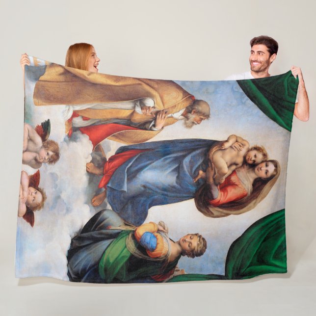 Couverture Polaire Sistine Madonna (En situation)