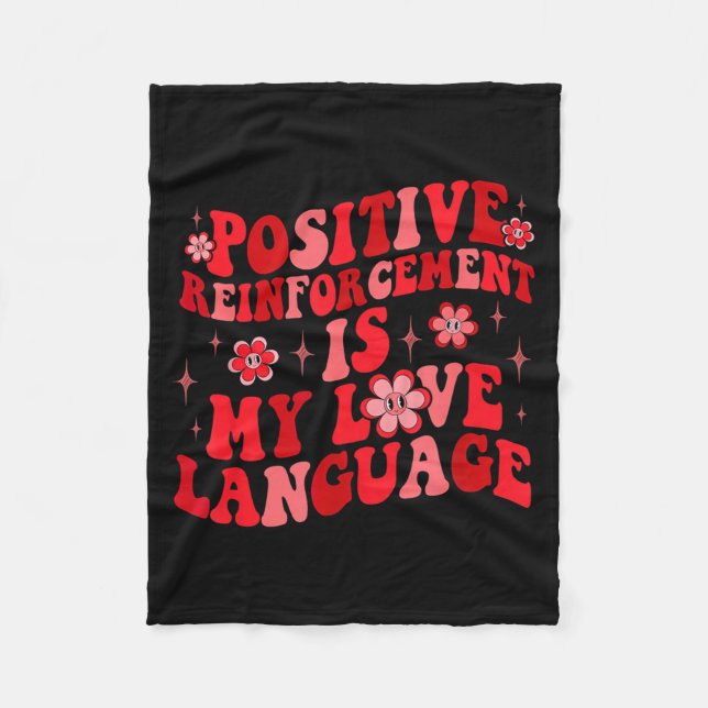 Couverture Polaire Sitive Reinforcement Is My Love Language Valentine (Devant)