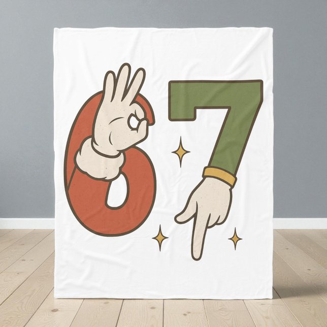 Couverture Polaire Six Seven 67 6 7 Santa Elf Noël Meme (Créateur téléchargé)