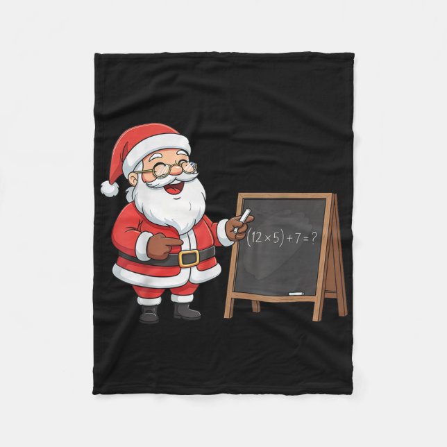 Couverture Polaire Six Seven 6 7 Meme Santa Christmas Xmas Teacher Nu (Devant)