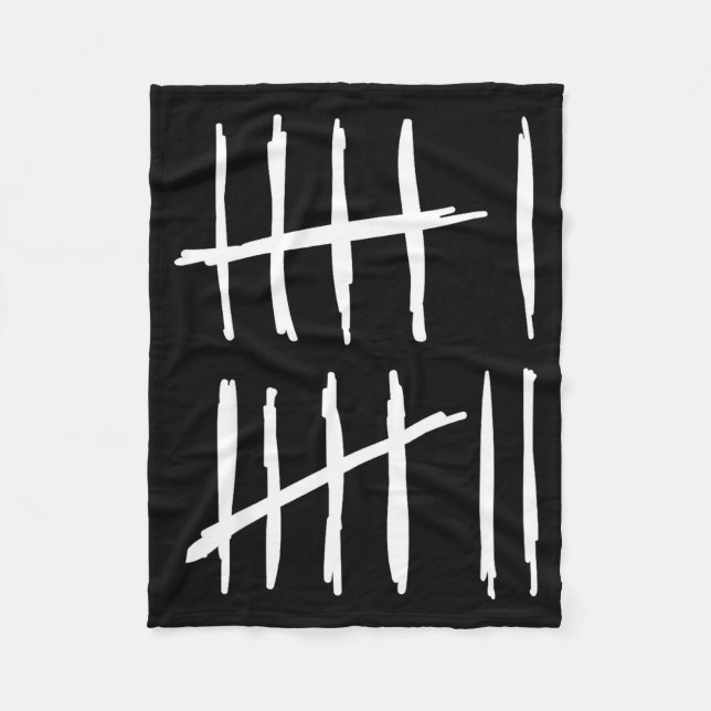 Couverture Polaire Six Seven 6 7 Tally Marks 67 Meme 6-7 Numbers Funn (Devant)