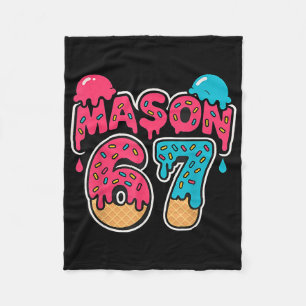 Couverture Polaire Six Seven Crème Glacée Dégoulinante Sport 67 Amusa