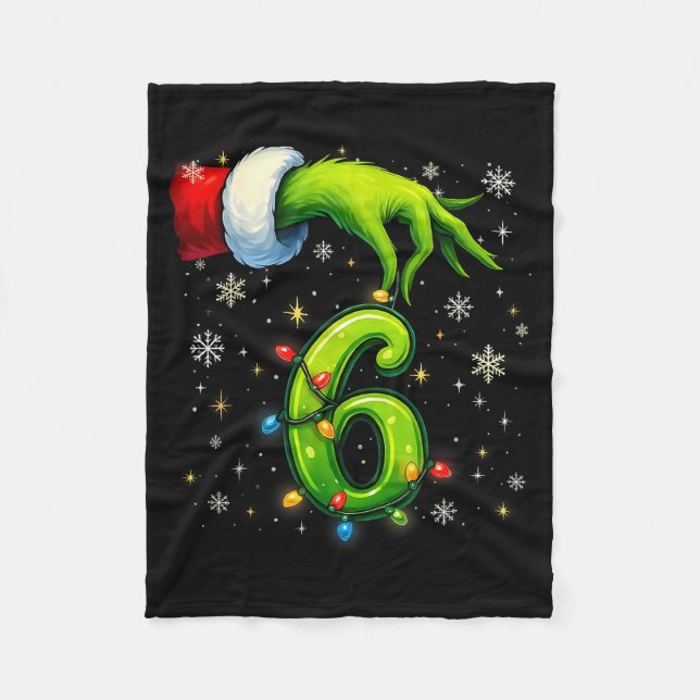 Couverture Polaire Six Seven Funny Christmas Meme Couple Matching  (Devant)