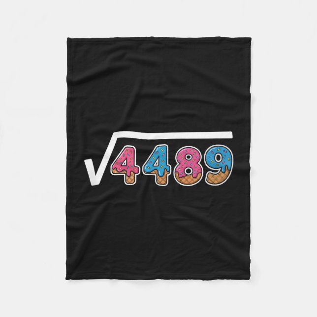 Couverture Polaire Six Seven Glace Drip Cool Meme 67 Drôle Carré (Devant)