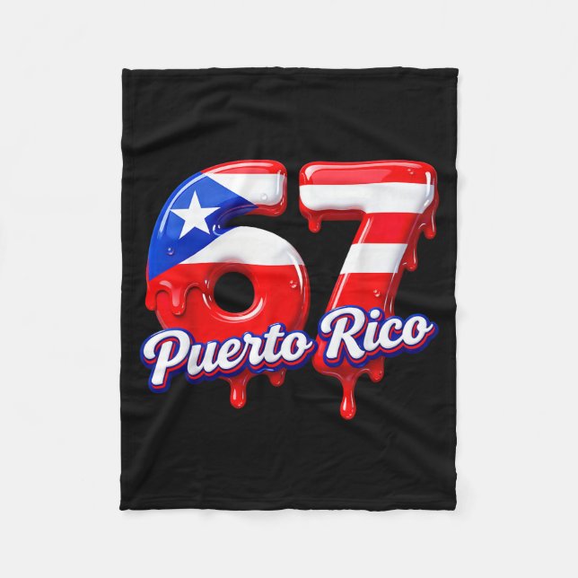 Couverture Polaire Six Seven Ice Cream Drip 6 7 Kids Meme 67 Puerto R (Devant)