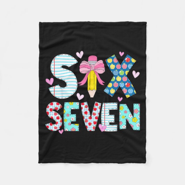 Couverture Polaire Six Seven Meme 67 Teacher Women Students Kids 6-7  (Devant)
