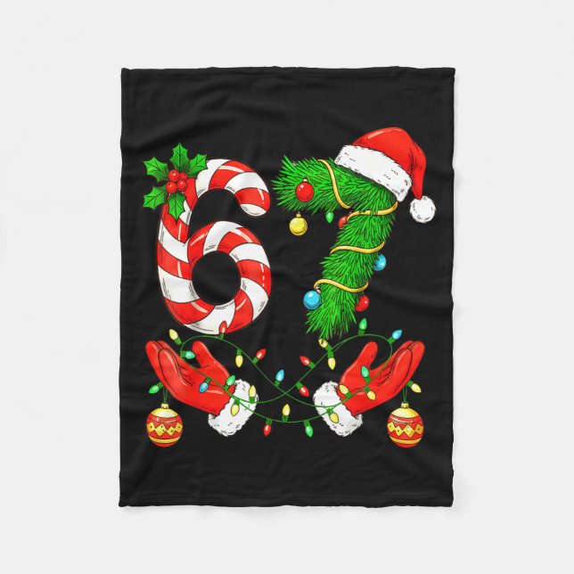 Couverture Polaire Six Seven Meme Christmas 67 Santa Funny Christmas  (Devant)