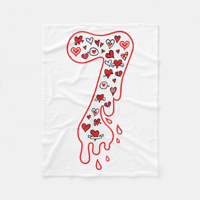 Couverture Polaire Six Seven Meme Numéro 7 Couples Correspondant à la (Devant)
