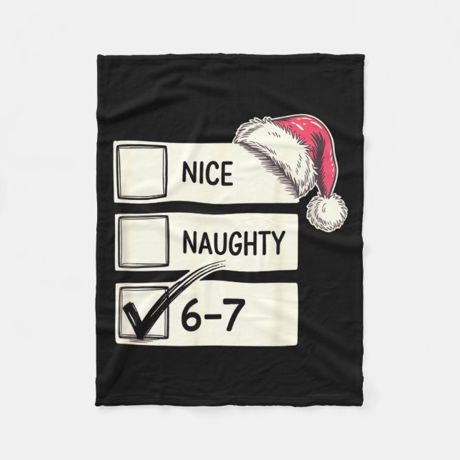 Couverture Polaire Six Seven Nice Naughty 6-7 Slang  (Devant)
