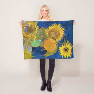 Couverture Polaire Six tournesols, Van Gogh