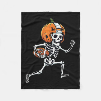Couverture Polaire Skeleton American Football Player Soky Srts Graphi