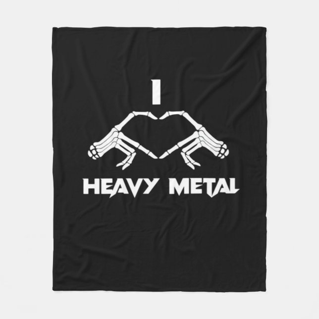 Couverture Polaire Skeleton Hands Heart - Drôle Halloween (Devant)