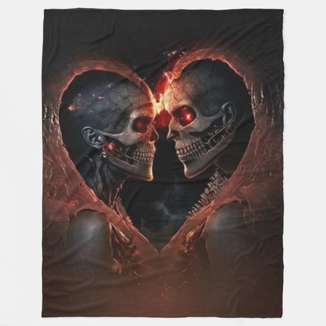 COUVERTURE POLAIRE SKELETON HOMME ET FEMME (Devant)