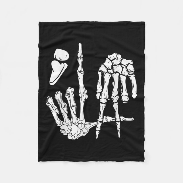 Couverture Polaire Skeleton Main Comma La Ponctuation Kamala Harris (Devant)